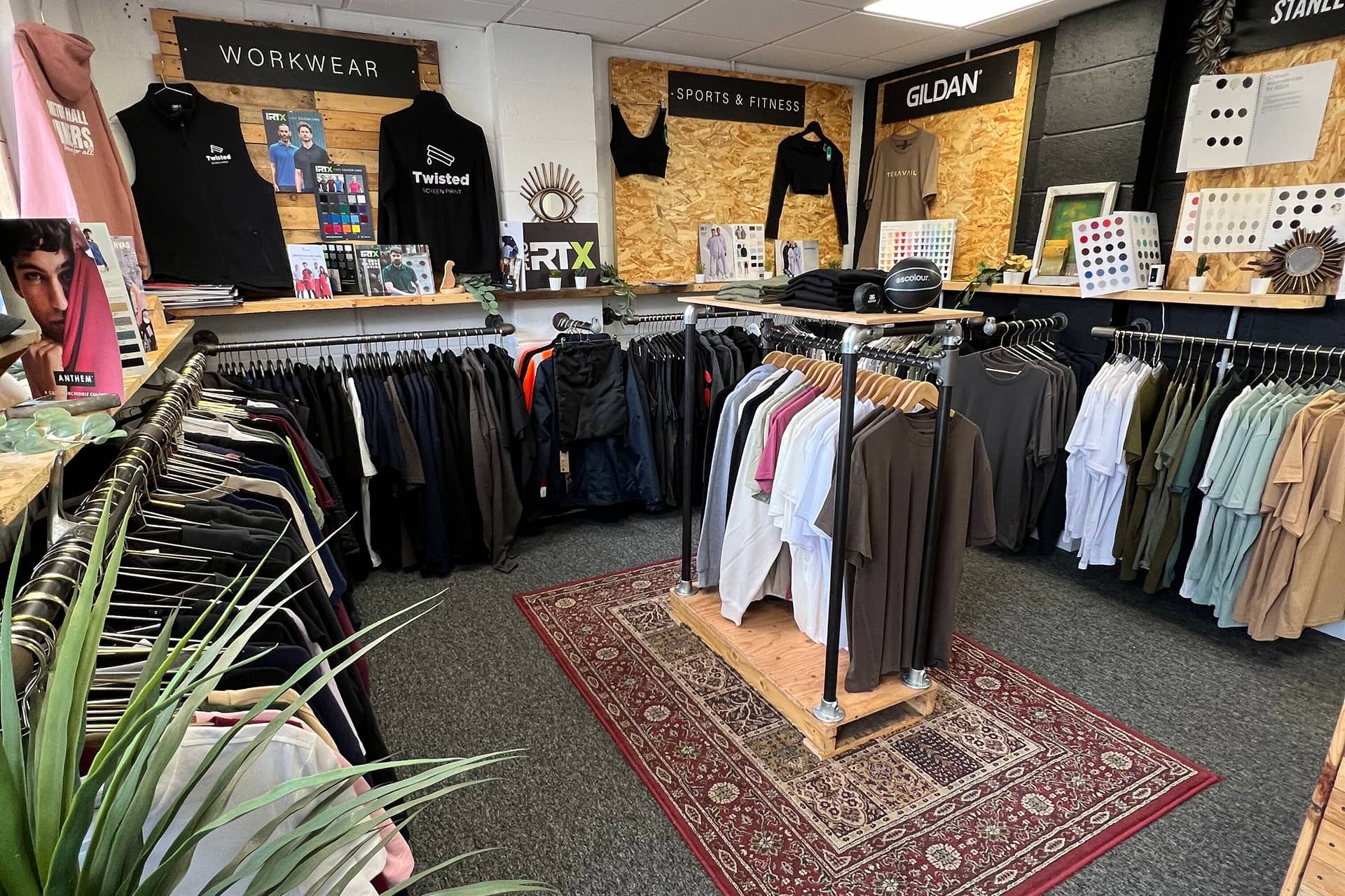 twisted-screen-print-showroom-bury-saint-edmunds Twisted screen print showroom in bury saint edmunds